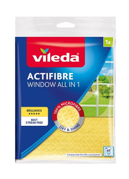 Vileda ścierka actifibra żółta do okien 1szt