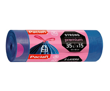 WORKI PACLAN PREMIUM Z TAŚMĄ 35L/15SZT