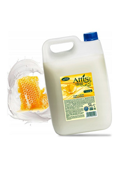 Mydło w płynie 5L Attis mleko i miód