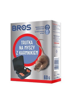 Bros karmnik z trutką na myszy 60g