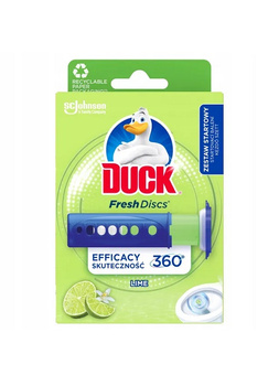 WC Duck żelowy krążek z dozownikiem Limonka