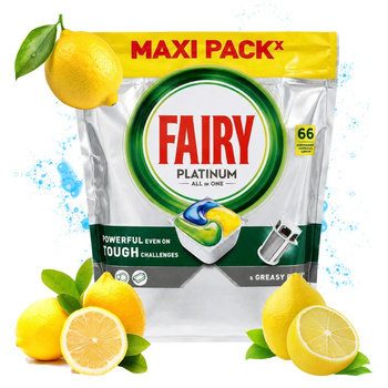 Fairy tabletki do zmywarki Platinum Lemon 66szt