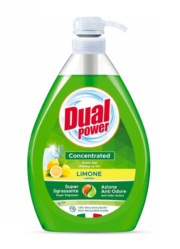 Dual power żel do naczyń Limonka 1L