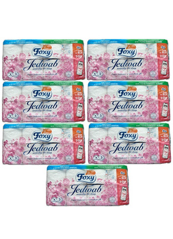 Papier toaletowy Foxy Jedwab 8 rolek x 7op.