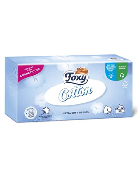 Chusteczki higieniczne Foxy Cotton  karton 90szt