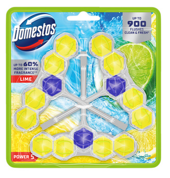 Domestos zawieszka 5 power do wc kulki lime 3szt