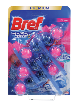 Bref kulki barwiące do wc Color Aktiv Flower 3x50g