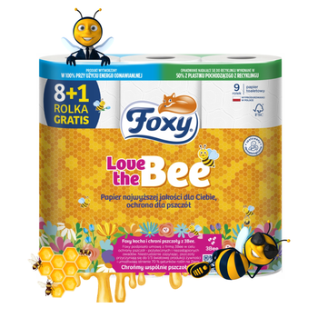 Papier toaletowy Foxy Love The Bee 8+1