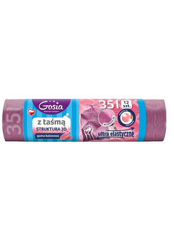 Worki na śmieci zapachowe guma Gosia 35L/12szt