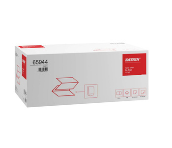 RĘCZNIK Z-Z BIAŁY KATRIN 65944 2-WARSTWOWY