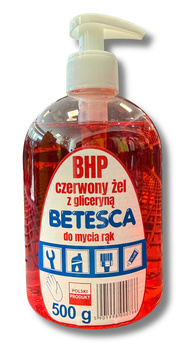 Żel BHP Betesca do rąk z gliceryną 500g pompka